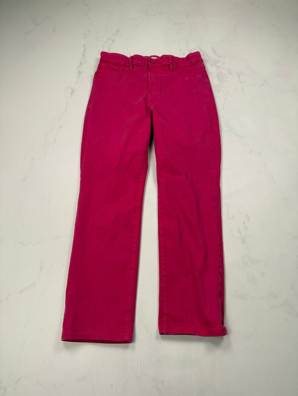 Good American Good Legs Straight Jeans Pink Modern Straight Leg - Women 14/32